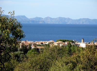 Villa Colonia de Sant Pere mit Meerblick in Hanglage