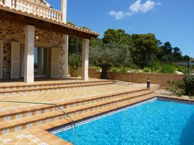 Villa in der Cala Mequida mit Meerblick, Pool,  für 8 Personen